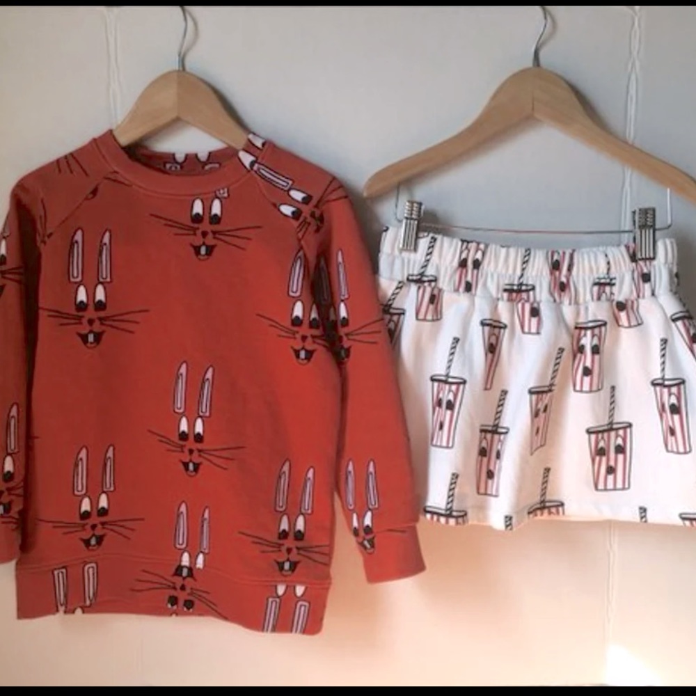 Hugo Loves Tiki Sweater and Skirt Set